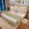 Sweiko Lit double en bois 160×200cm, Tête de lit avec Voir les images du produit 12