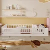 MODFU Dětská postel 90x200, dřevěná postel s otevřeným Náhled obrázku produktu 5