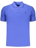 Herren Kurzarm-Polo blau mit Stickerei und kontrastierenden Produktbild-Vorschau 1