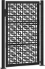 vidaXL Tuinpoort, zwart, 100x150 cm, staal, kruisdesign Productafbeelding-voorbeeld 6