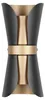 Trio Leuchten LED wandlamp Coat, GU10, zwart, goud, metaal Productafbeelding-voorbeeld 2