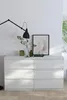 Bílá komoda se zásuvkami, 120 cm, 6 zásuvek, vhodná do Náhled obrázku produktu 6