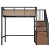 Letto a castello 90x200 cm con schienale in ecopelle, letto Anteprima dell’immagine prodotto 9