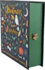 A Harry Potter themed advent calendar, shaped like a book, is shown with its cover open. Voir les images du produit