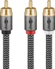 Goobay 65300, 2 x RCA, Samec, RCA, Samec, 2 m, Černá, Náhled obrázku produktu 13