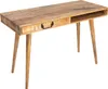 Massiver Schreibtisch RETRO 120cm Mangoholz Bürotisch mit Produktbild-Vorschau 10