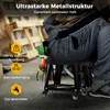 Stołek warsztatowy COSTWAY, krzesło warsztatowe z półką na Podgląd zdjęcia produktu 4