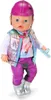 A doll dressed in equestrian attire, standing against a white background. Produktbild-Vorschau
