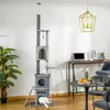 PawHut Kratzbaum Deckenhoch Katzenbaum mit Spielbaum Produktbild-Vorschau 2