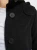 Close-up of a black jacket with buttons. Produktbild-Vorschau