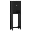 vidaXL Toilettenschrank BERG Schwarz 60x27x164,5 cm Produktbild-Vorschau 1