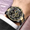 LIGE UG-23707 Herrenuhr Schwarz/Gold - Stilvoll & Robust Produktbild-Vorschau 4