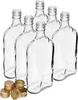 6× Glasflasche 500 ml – Schraubverschluss, klar, für Produktbild-Vorschau 1