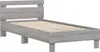 vidaXL Giroletto con testiera grigio Sonoma 90x200 cm Anteprima dell’immagine prodotto 3