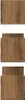 vidaXL Étagères murales 3 pcs. Chêne Artisan 58x18x18 cm Voir les images du produit 9