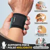 CAMBIVO Polsiere Palestra Regolabile 2 Pezzi, Fasce per Anteprima dell’immagine prodotto 2