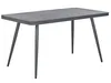 BELIANI Gartentisch Grau Aluminium 140x80 cm für 4 Personen Produktbild-Vorschau 1