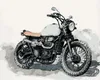 Diamondi - Diamond painting - MOTORRAD AUF GRAUEM Produktbild-Vorschau 1