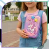 Trousse à crayons extensible Licorne, rose, matériau Voir les images du produit 10