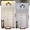ZMH Deckenlampe 2 Flammig Schwarz E14 Deckenleuchte 350° Produktbild-Vorschau 5
