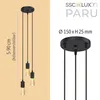 Pendellampe PARU 3-flammig mit E27 Edison Filament LEDs Produktbild-Vorschau 3