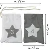 Adventskalender zum Befüllen Groß - Stoff, grau Produktbild-Vorschau 2