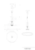Reality|Trio Suspension Plafonnier, style campagnard, verre Voir les images du produit 3