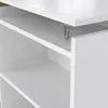 Tête de lit avec rangement pour lit 160 cm Blanc brillant Voir les images du produit 4