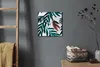 Coloray Uhr auf Leinwand 30x30 cm Wand Uhr Dekoration Produktbild-Vorschau 4