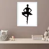 A framed picture of a ballerina is displayed on a wall above a shelf with decorative items. Anteprima dell’immagine prodotto
