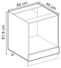 Herdumbauschrank Vicco R-Line Anthrazit Hochglanz 60 cm , Produktbild-Vorschau 5