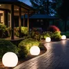 3er Set LED Solarkugel weiß, Erdspieß, DxH 10x38 cm Produktbild-Vorschau 8