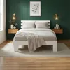 Homestyle4u drevená posteľ 120x200 s matracom a lamelovým Náhľad obrázku produktu 14