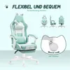 Herná stolička HOMCOM, ergonomická herná stolička, bedrová Náhľad obrázku produktu 7