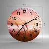 Wanduhr - Rund - Glasuhr - Wiese Getreide Natur - 40x40cm - Produktbild-Vorschau 3