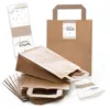 100 braune Papiertüten Geschenk-tüten Weihnachtstüten Boden Produktbild-Vorschau 2