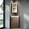 SONNI jednodrzwiowa szafka z lustrem narożnym 38,5x70x16 cm Podgląd zdjęcia produktu 4