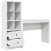 vidaXL Schreibtisch Weiß 145,5 x 40 x 127 cm 2 stk. Produktbild-Vorschau 7