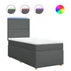 The Living Store Boxspringbett mit Matratze Dunkelgrau Produktbild-Vorschau 3