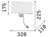 Moderne Hotel Metall Wandleuchte Schwarz 2 Lichter E27+Led Produktbild-Vorschau 2
