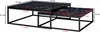 WOHNLING Design Couchtisch 2er Set Schwarz Marmor Optik Produktbild-Vorschau 7