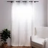 Ösengardine blickdicht uni Velours cremeweiß 145x245cm Produktbild-Vorschau 7