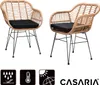 CASARIA® Gartenstühle 2er Set Polyrattan inkl. Auflage Produktbild-Vorschau 7