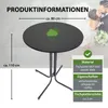 2x Stehtisch klappbar Ø 80 cm Höhe 110 cm Stahl Gastrotisch Produktbild-Vorschau 2