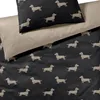 elegante Mako-Satin-Bettwäsche-Garnitur Dogs Farbe Produktbild-Vorschau 2