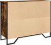 vidaXL Příborník kouřový dub 97x32,5x74,5 cm materiál na Náhled obrázku produktu 7