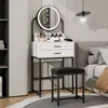 Puluomis Coiffeuse avec éclairage LED, 3 modes de couleur, Voir les images du produit 7