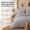 Komfortec Premium Bettwäsche 200x200 cm Bettbezug + 40x80 Produktbild-Vorschau 5