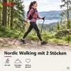 Nordic Walking Stöcke 2er-Set Aluminium, höhenverstellbar Produktbild-Vorschau 2