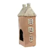 Clayre & Eef Teelichthalter Haus 12x9x28 cm Braun Beige Produktbild-Vorschau 4
